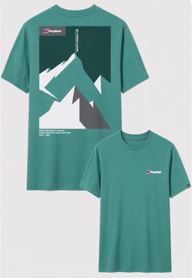 Berghaus Everest Mountain Ridge T-Shirt in Teal Green